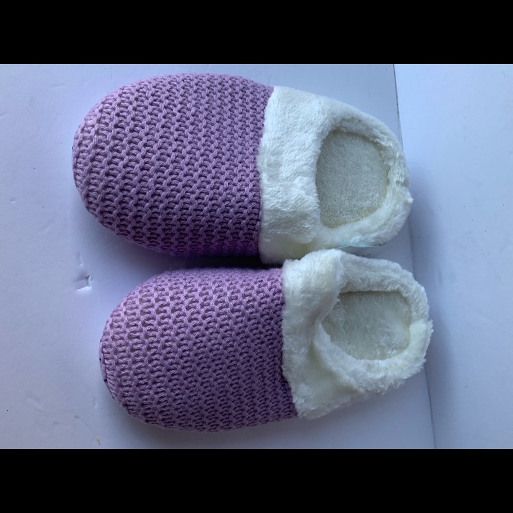 Aerusi Women Slippers Knits Weave Size 7, Purple